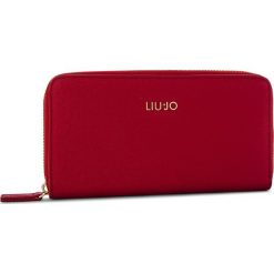 Duży Portfel Damski LIU JO - Xl Zip Around Manhat N68174 E0087 Red 91656. Czarne portfele damskie marki Liu Jo, z materiału. Za 299,00 zł.