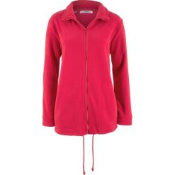 Bluza rozpinana z polaru, długi rękaw bonprix czerwony. Czerwone bluzy polarowe bonprix, z długim rękawem, długie. Za 79,99 zł.