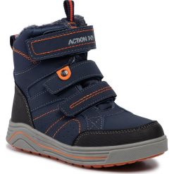 Śniegowce ACTION BOY - CP40-7961J Cobalt Blue. Niebieskie śniegowce chłopięce Action Boy, bez zapięcia. Za 119,99 zł.