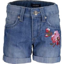 Blue Seven - Szorty dziecięce 92-128 cm. Niebieskie spodenki dziewczęce marki Blue Seven, z haftami, z bawełny, casualowe. W wyprzedaży za 59,90 zł.