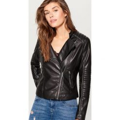 Kurtka biker - Czarny. Czarne kurtki damskie marki Mohito. Za 199,99 zł.