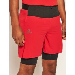 Szorty sportowe Salomon Exo Motion Twinskin LC1293800. Czerwone spodnie męskie Salomon, s, bez wzorów, sportowe. Za 439,00 zł.
