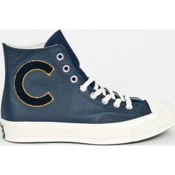 Converse - Trampki. Niebieskie trampki męskie marki Converse, ze skóry, na sznurówki. W wyprzedaży za 379,90 zł.