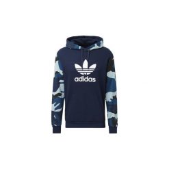 Bluzy adidas Bluza z kapturem Camouflage. Niebieskie bluzy męskie Adidas, s, bez wzorów, z kapturem, bez rękawów, z kapturem. Za 249,00 zł.