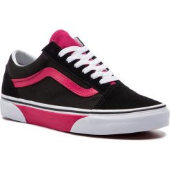 Tenisówki VANS - Old Skool VN0A38G1VR21 (Color Block) Black/Jazzy. Czarne półbuty damskie Vans, bez wzorów, ze skóry, bez zapięcia. W wyprzedaży za 229,00 zł.