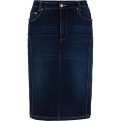 Spódnica z nadającymi atrakcyjny wygląd sylwetce szwami bonprix ciemny denim. Czarne spódniczki damskie bonprix, z denimu. Za 99,99 zł.