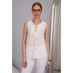Bluzka Kremowa 98540. Białe bluzki damskie Fasardi, m. Za 39,00 zł.