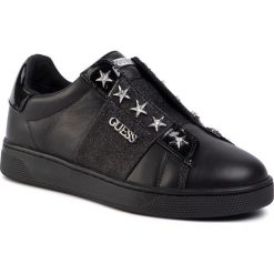 Sneakersy GUESS - Rush FL5RUS LEA12 BLACK. Czarne półbuty damskie Guess, ze skóry ekologicznej. Za 469,00 zł.