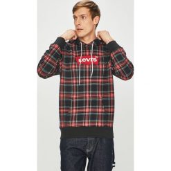 Levi's - Bluza. Czerwone bluzy męskie Levi's®, s, z aplikacjami, z bawełny, z kapturem, bez rękawów, z kapturem. W wyprzedaży za 199,90 zł.