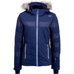 CMP WOMAN ZIP HOOD Kurtka narciarska navy. Niebieskie kurtki damskie CMP, z elastanu, narciarskie. W wyprzedaży za 959,20 zł.