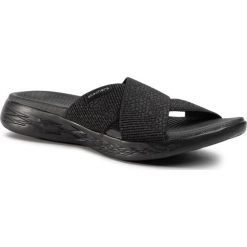 Klapki SKECHERS - Glistening 16259/BBK Black. Czarne klapki damskie Skechers, bez wzorów, z tworzywa sztucznego, bez obcasa. Za 219,00 zł.