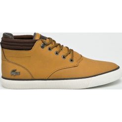 Lacoste - Buty Esparre Winter. Brązowe halówki męskie marki Lacoste, z gumy, na sznurówki. W wyprzedaży za 429,90 zł.