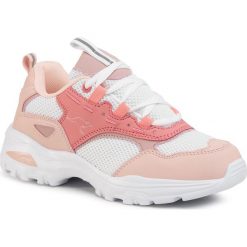 Sneakersy KANGAROOS - Kw-Coby 39145 000 6146 Dusty Rose/Frost Pink. Różowe półbuty damskie KangaROOS, bez wzorów, ze skóry ekologicznej, bez obcasa, na płaskiej podeszwie, bez zapięcia. Za 189,00 zł.