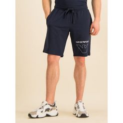 Szorty materiałowe Emporio Armani Underwear 111004 0P575 00135. Niebieskie spodenki i szorty męskie Emporio Armani Underwear, xl, bez wzorów, z elastanu. Za 339,00 zł.
