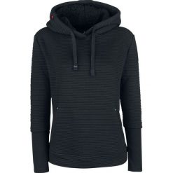 Bluzy damskie: Khujo Elida Bluza z kapturem damska czarny