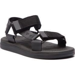 Sandały MELISSA - Papete + Rider Ad 32537 Black 01003. Czarne klapki damskie Melissa, bez wzorów, z tworzywa sztucznego, bez obcasa. Za 379,00 zł.