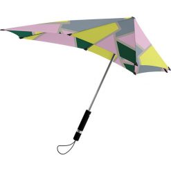 Parasole: Parasol „Automatic” w kolorze szaro-jasnoróżowym – 91 x 91 cm