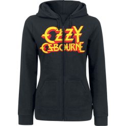 Ozzy Osbourne Crowned Skull Bluza z kapturem rozpinana damska czarny. Czarne bluzy rozpinane damskie Ozzy Osbourne, l, z nadrukiem, z kapturem. Za 184,90 zł.