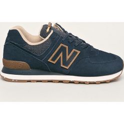 New Balance - Buty ML574SOH. Niebieskie sneakersy męskie New Balance, ze skóry, na sznurówki. Za 369,90 zł.