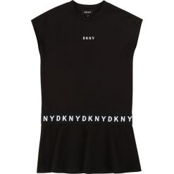 Dkny - Sukienka dziecięca 110-146 cm. Czerwone sukienki dziewczęce DKNY, z aplikacjami, z elastanu, z krótkim rękawem, krótkie, mini, proste. Za 299,90 zł.