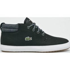 Lacoste - Trampki. Czarne trampki męskie marki Lacoste, ze skóry. W wyprzedaży za 399,90 zł.