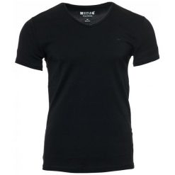 Mustang T-Shirt Męski Xl Czarny. Czarne koszulki męskie Mustang, xl, bez wzorów, z bawełny, klasyczne, z klasycznym kołnierzykiem. Za 97,00 zł.