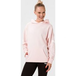 Puma Bluza Różowy. Różowe bluzy damskie Puma, l, z nadrukiem, z bawełny, bez rękawów, bez kaptura. Za 223,95 zł.