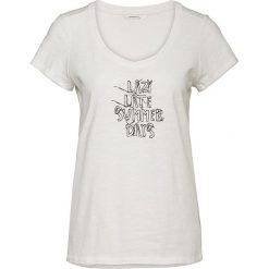 T-shirty damskie: Koszulka w kolorze kremowym