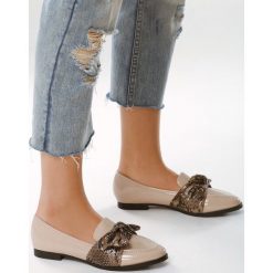 Beżowe Mokasyny Cat Walk. Brązowe mokasyny damskie Born2be. Za 79,99 zł.