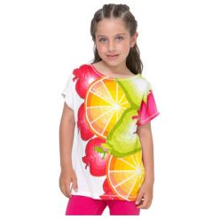 Desigual T-Shirt Dziewczęcy Edmonton 128 Wielokolorowy. Różowe bluzki dziewczęce marki Desigual. W wyprzedaży za 99,00 zł.
