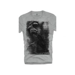 T-shirt UNDERWORLD Ring spun cotton Raven. Szare t-shirty męskie Underworld, s, z nadrukiem, z bawełny, bez kołnierzyka. Za 69,99 zł.
