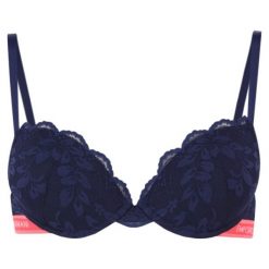 Biustonosz push-up Emporio Armani Underwear 164137 0P216 15434. Niebieskie biustonosze Emporio Armani Underwear, bez wzorów, z elastanu. W wyprzedaży za 199,00 zł.