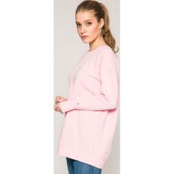 Tommy Hilfiger - Bluza. Szare bluzy damskie marki TOMMY HILFIGER, s, z aplikacjami, z bawełny, bez kaptura. W wyprzedaży za 329,90 zł.