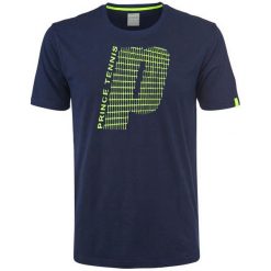 Koszulki sportowe męskie: PRINCE Koszulka męska Graphic Crew granatowa r. S