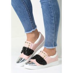Trampki damskie slip on: Różowe Slip On Run Boy Run