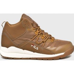 Fila - Buty. Brązowe buty sportowe męskie Fila, z materiału, na sznurówki. W wyprzedaży za 299,90 zł.