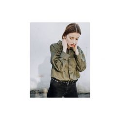 MILITARY OVERSHIRT JACKET. Zielone koszule męskie The Hive, xl, bez wzorów, bez kołnierzyka, bez rękawów. Za 199,00 zł.