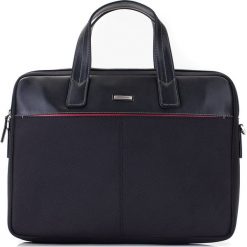 Torba na laptopa. Czarne torby na laptopa Wittchen, w paski, z nylonu, biznesowe. W wyprzedaży za 429,90 zł.
