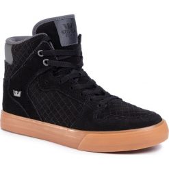 Sneakersy SUPRA - Vaider 08206-028-M Black/Dk. Grey-Gum. Czarne sneakersy męskie Supra, na co dzień, bez wzorów, ze skóry, eleganckie, bez zapięcia. W wyprzedaży za 329,00 zł.