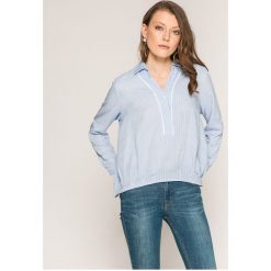 Answear - Bluzka Yasmine. Szare bluzki nietoperze ANSWEAR, l, z poliesteru, casualowe, z krótkim rękawem. W wyprzedaży za 49,90 zł.