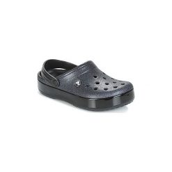 Chodaki Crocs CROCBAND GLITTER CLOG. Czarne klapki damskie Crocs. W wyprzedaży za 175,20 zł.
