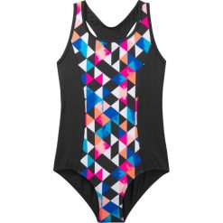 Kostium kąpielowy dziewczęcy bonprix czarny. Czarne stroje kąpielowe dziewczęce bonprix, z nadrukiem. Za 34,99 zł.