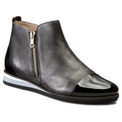 Buty zimowe damskie: Botki NEŚCIOR – 040-Z Nikiel P/Czarny L