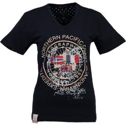 T-shirty damskie: Koszulka „Jashley” w kolorze granatowym