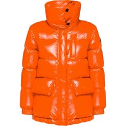 Kurtka puchowa WOOLRICH W'S ALQUIPPA. Pomarańczowe kurtki damskie Woolrich, s, z aplikacjami, z nylonu, bez kaptura. Za 3080,00 zł.