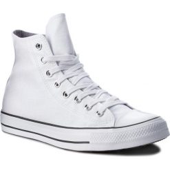 Trampki CONVERSE - Ctas Hi 561709C White/White/Black. Białe półbuty damskie marki Converse, z gumy, na płaskiej podeszwie. W wyprzedaży za 239,00 zł.