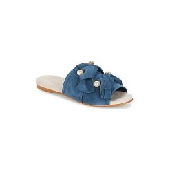 Klapki KG by Kurt Geiger NAOMI-BLUE. Niebieskie klapki damskie marki KG by Kurt Geiger, bez wzorów, bez obcasa. Za 447,20 zł.