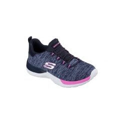 Buty Dziecko Skechers Dynamight - Break Through. Niebieskie trampki dziewczęce Skechers, bez wzorów, bez zapięcia. Za 144,29 zł.