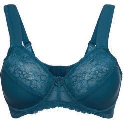 Biustonosz minimizer bonprix niebieskozielony morski. Niebieskie biustonosze bonprix, bez wzorów. Za 44,99 zł.