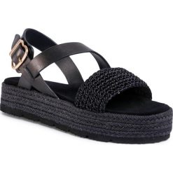 Espadryle GANT - Daisywall 20569457 Black G00. Czarne espadryle damskie GANT, bez wzorów, ze skóry, bez obcasa. Za 419,00 zł.